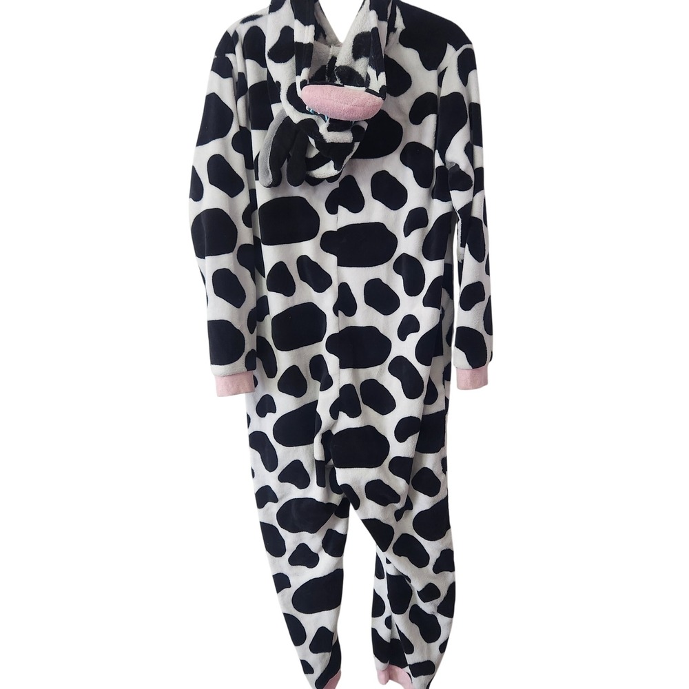Adult Cow one piece PJ Costume Spirit Halloween Size‎ Medium - Picture 2 of 8